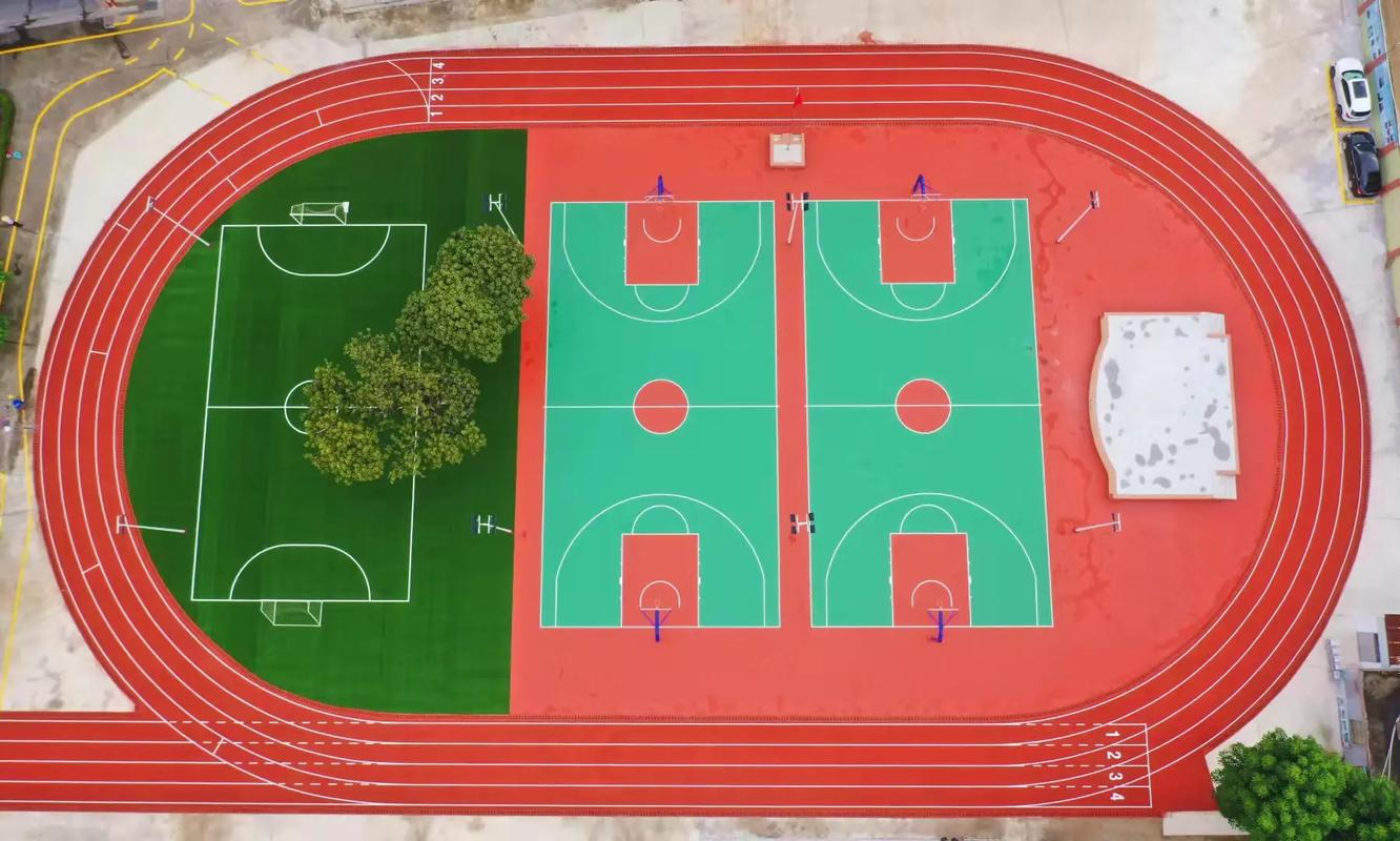 包头市学校塑胶跑道篮球场 - 方案